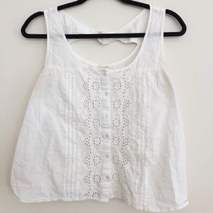 Summer eyelet top